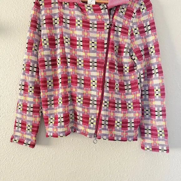 NEW Anthropologie Aldomartins Plaid Moto Jacket